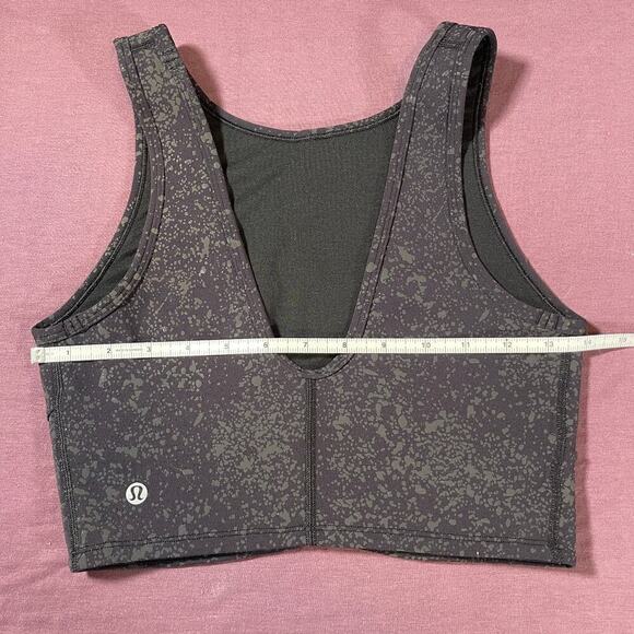 Lululemon Peloton Energetic Edge Cropped Tank Top Black - size 6 - Picture 4 of 7